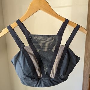 Zella High Neck Mesh Sports Bra